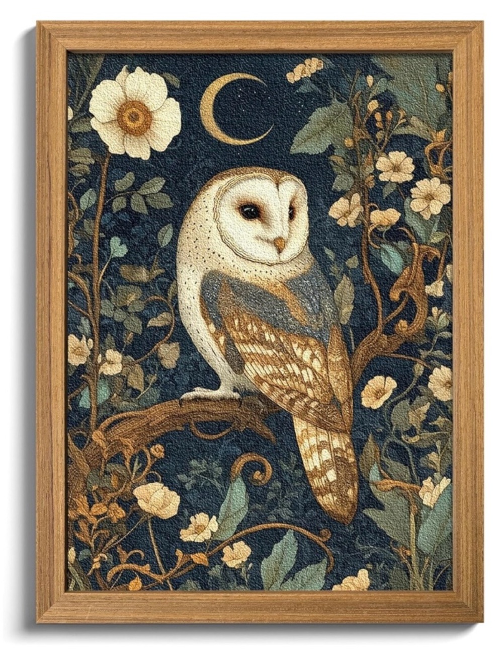 Whimsical Owl picture Sandstone Celestial wall art Beautiful Room Decor